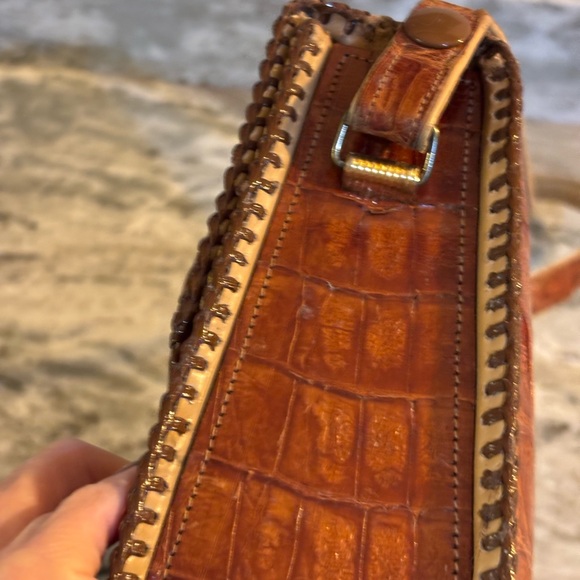 Vintage 1940’s Authentic Alligator Handbag - Picture 4 of 12